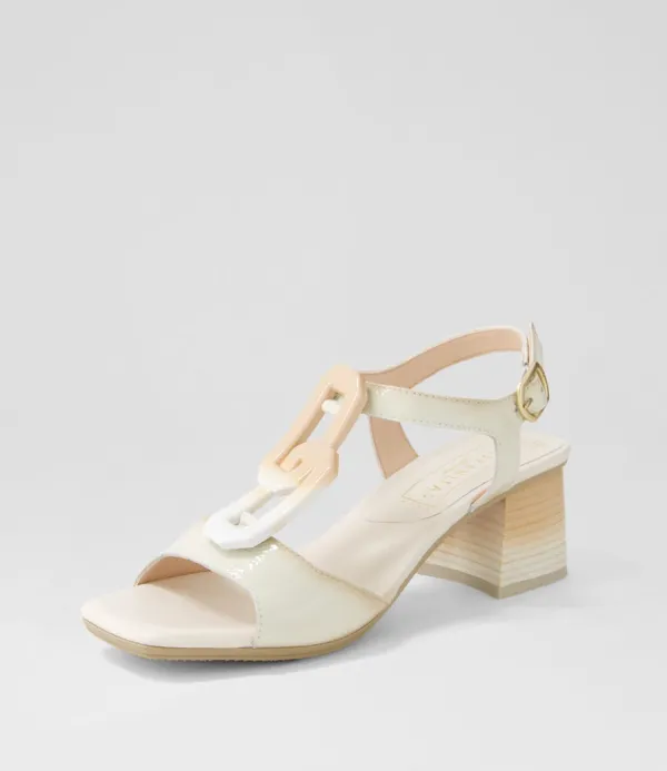 Women HISPANITAS Iris 11 Panna Leather Sandals