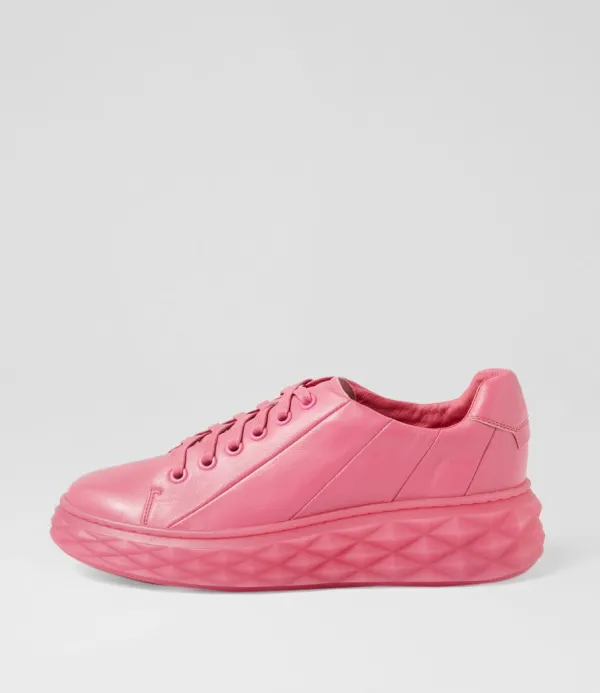 Women TOP END Irsia New Pink Leather Sneakers
