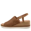 Women DJANGO & JULIETTE Issah Tan Weave-Leather