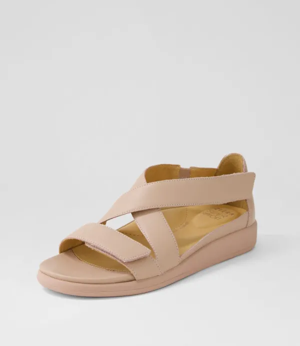Women ZIERA Issy W Blush Leather Sandals