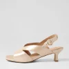 Women ZIERA Ivide Xw Nude Shimmer Leather Sandals