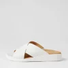 Women ZIERA Iyolo W White Leather Slides