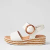 Women GABOR Jale Latte Leather Sandals