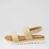 Women ARA Jamaika 1 Natural Sand Fabric Sandals
