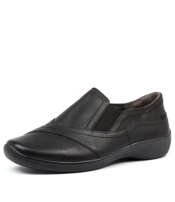 Women ZIERA Java Xf Black Leather