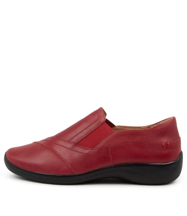 Women ZIERA Java Xf Red Leather
