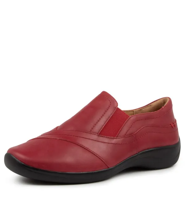 Women ZIERA Java Xf Red Leather