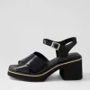 Women DJANGO & JULIETTE Jemi Black Box Leather Sandals