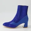 Women DJANGO & JULIETTE Jepps Blue Multi Ankle Boots