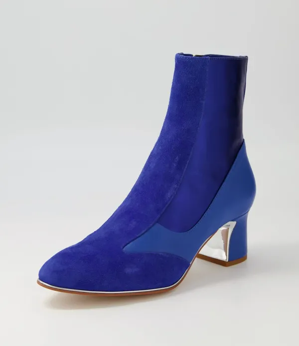 Women DJANGO & JULIETTE Jepps Blue Multi Ankle Boots