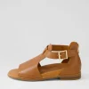 Women ZIERA Jeskie W Tan Leather Sandals