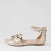 Women DJANGO & JULIETTE Jimeta Platino Leather Sandals
