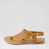 Women DJANGO & JULIETTE Jojos Dark Tan Leather Sandals