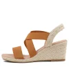 Women DIANA FERRARI Jolli Tan Elastic Sandals