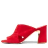 Women DJANGO & JULIETTE Kadmos Red Suede Mules