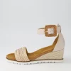 Women ZIERA Kaelers W Nude Weave Leather Espadrilles