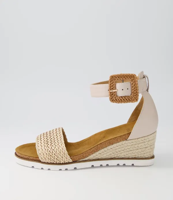 Women ZIERA Kaelers W Nude Weave Leather Espadrilles