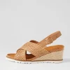 Women ZIERA Kaeme W Biscuit Weave Leather Sandals
