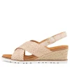 Women ZIERA Kaeme W Nude Weave Leather Sandals