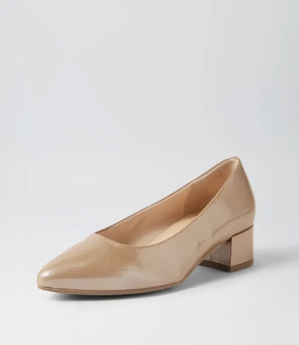 Women GABOR Kaja Nude Leather Heels