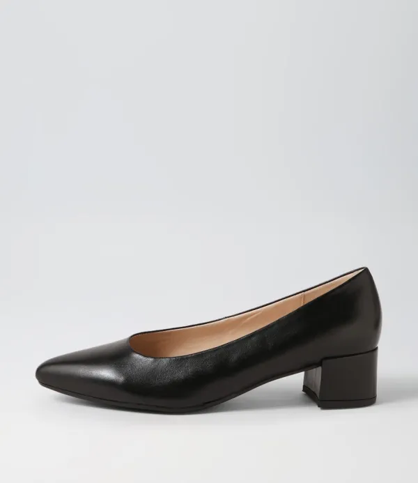 Women GABOR Kaja Schwartz Leather Heels