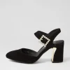 Women DJANGO & JULIETTE Kalsey Black Suede Heels