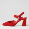 Women DJANGO & JULIETTE Kalsey Red Suede Heels