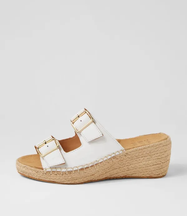 Women ZIERA Kamera Xw White Leather Espadrilles