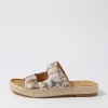 Women ZIERA Kapila W Natural Multi Leather Sandals