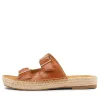 Women ZIERA Kapila W Tan Leather Sandals