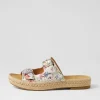 Women ZIERA Kapila W Wild Flower Leather Espadrilles
