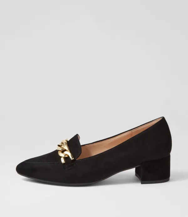 Women GABOR Katja Schwarz Suede Heels