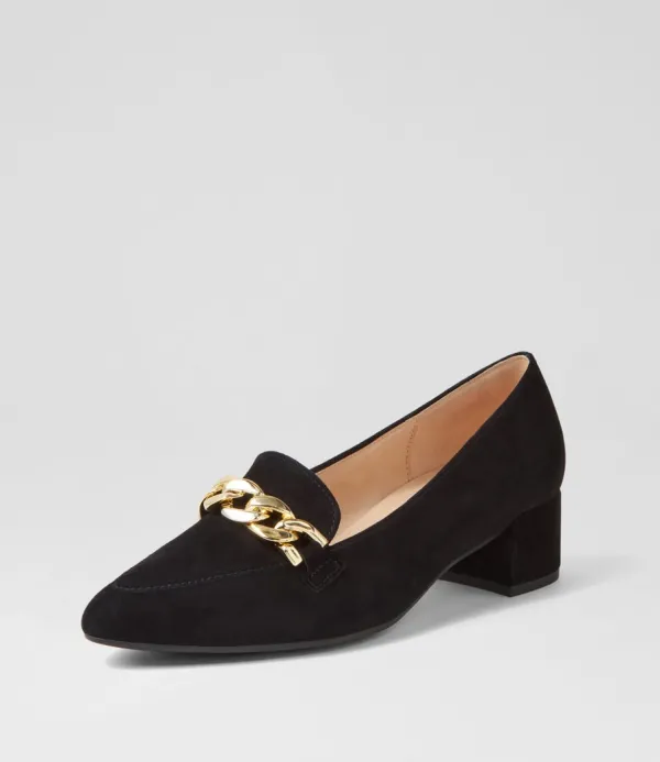 Women GABOR Katja Schwarz Suede Heels