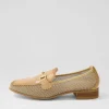 Women HISPANITAS Kenia 62 Desert Mesh Leather Loafers