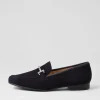 Women ARA Kent 72 Blue Leather Flat Shoes