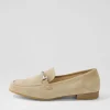 Women ARA Kent 72 Sand Suede Flat Shoes