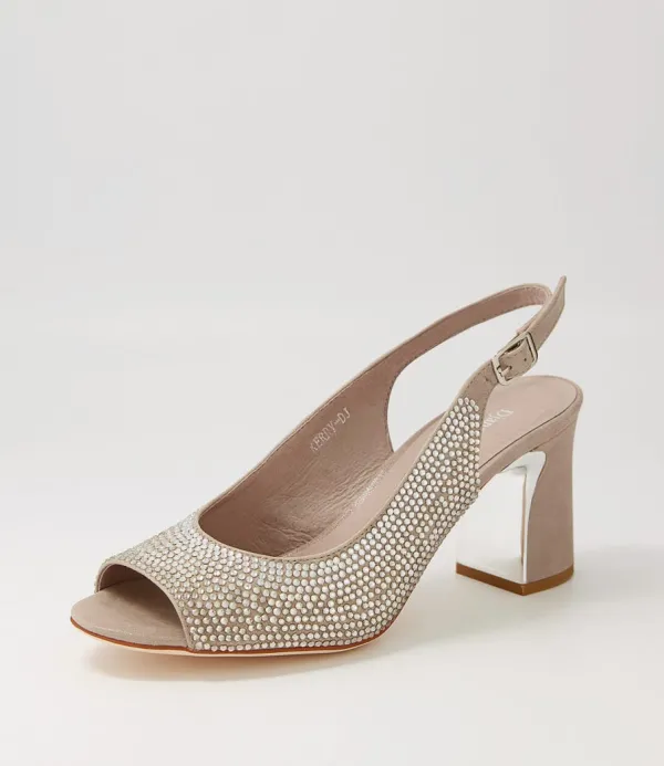 Women DJANGO & JULIETTE Kerry Light Pewter Shimmer Multi Sandals