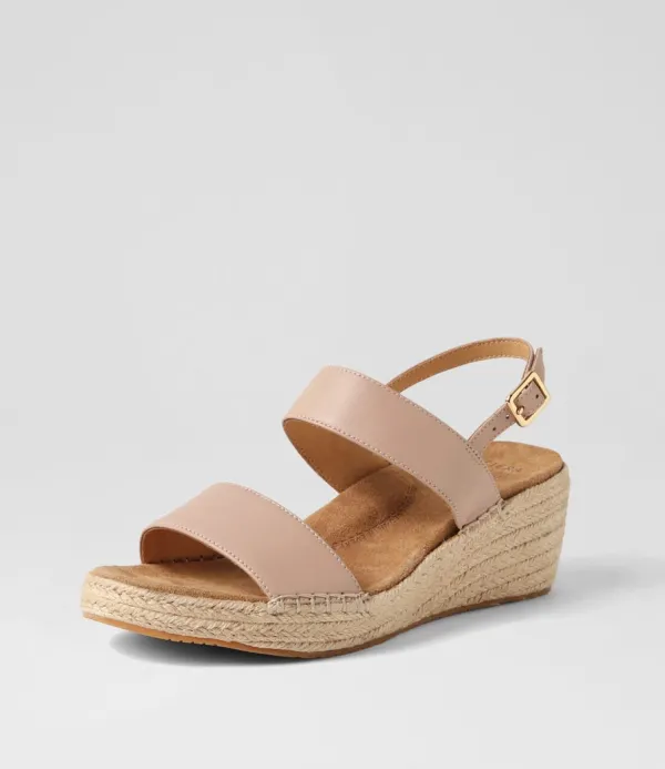 Women ZIERA Kiarra Xw Blush Leather Espadrilles