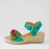 Women ZIERA Kishop Xw Emerald Multi Sandals