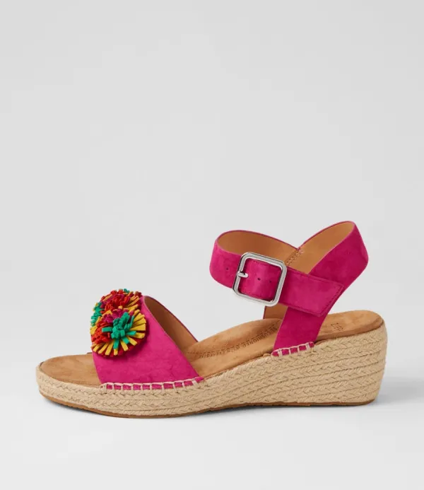 Women ZIERA Kishop Xw Fuchsia Multi Espadrilles
