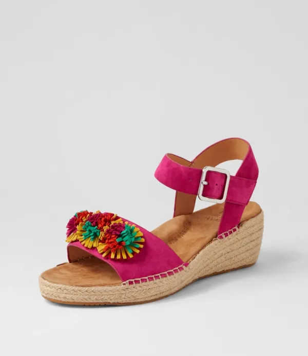 Women ZIERA Kishop Xw Fuchsia Multi Espadrilles