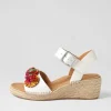 Women ZIERA Kishop Xw White Multi Sandals