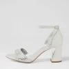 Women DJANGO & JULIETTE Kitta Silver Shimmer Leather Jewels Sandals