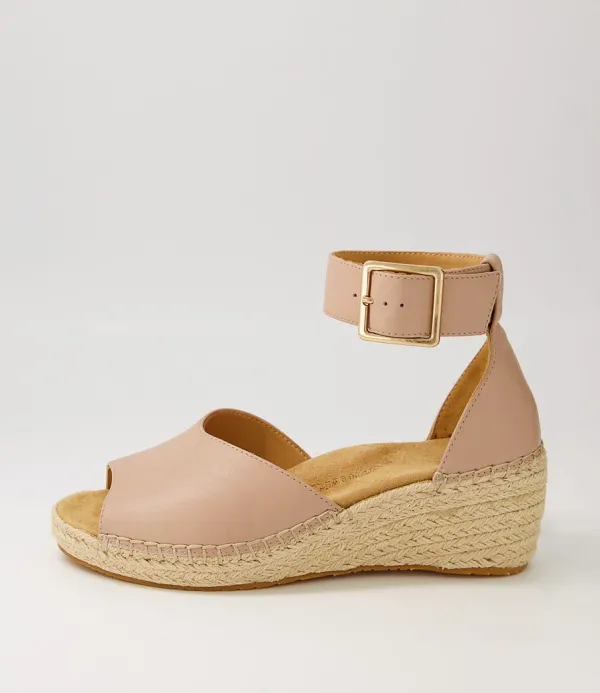 Women ZIERA Koen Xw Blush Leather Espadrilles