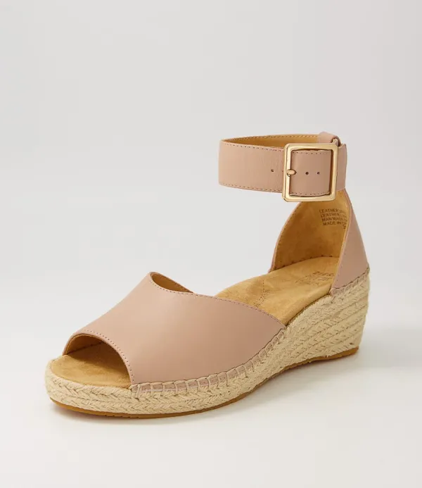 Women ZIERA Koen Xw Blush Leather Espadrilles