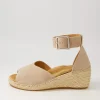Women ZIERA Koen Xw Taupe Suede Espadrilles