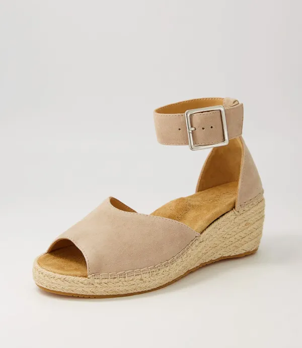 Women ZIERA Koen Xw Taupe Suede Espadrilles
