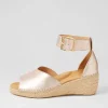 Women ZIERA Koen Xw Zr Pale Rose Gold Leather