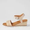Women ZIERA Konyise W Nude Weave Leather Sandals