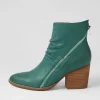 Women DJANGO & JULIETTE Kopke Dark Emerald Leather Ankle Boots